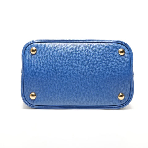 PRADA Saffiano Leather Pannier Small Bag 2-Way Shoulder Bag blue WS27224