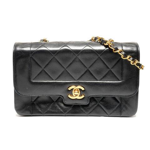 CHANEL No. 2 Diana Chain Shoulder Shoulder Bag black WS27225