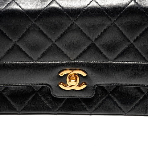 CHANEL No. 2 Diana Chain Shoulder Shoulder Bag black WS27225