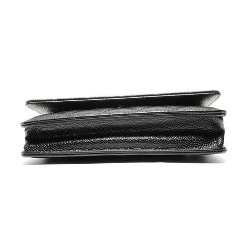 CHANEL Nr. 28 2019 Caviar Chain Wallet Umhängetasche schwarz WS27228