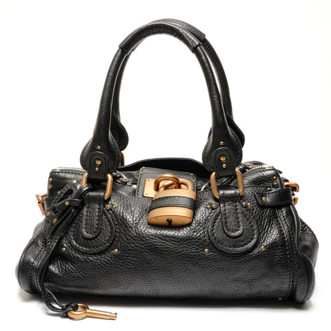 Chloe Paddington Leather Handbag black WS27232