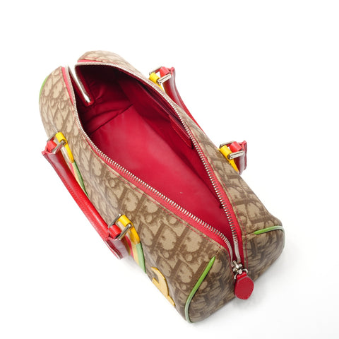 Christian Dior Rasta Trotter Bowling Bag Handbag multicolor WS27234