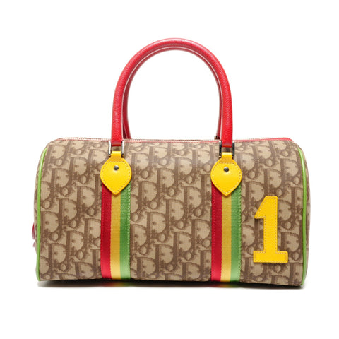 Christian Dior Rasta Trotter Bowling Bag Handbag multicolor WS27234