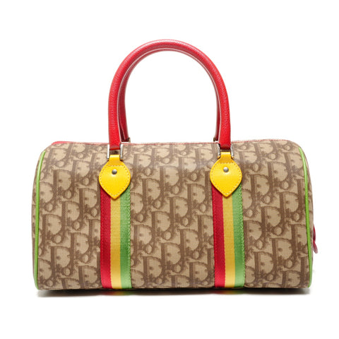 Christian Dior Rasta Trotter Bowling Bag Handbag multicolor WS27234