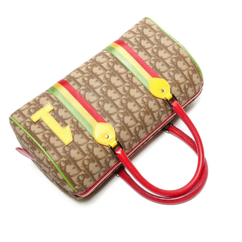 Christian Dior Rasta Trotter Bowling Bag Handbag multicolor WS27234