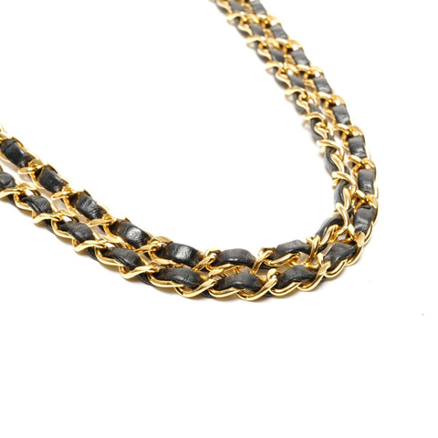 CHANEL No. 2 1993-1994 Lambskin COCO Mark Matelasse 25 Double Flap Shoulder Bag black WS27238