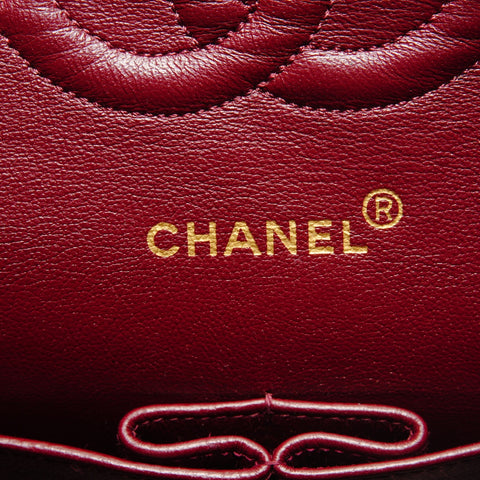 CHANEL No. 3 Lambskin COCO Mark 1994-1996 Matelasse 9.8" Shoulder Bag black WS27239