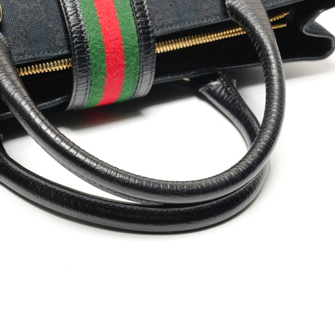 GUCCI GG Canvas Sherry Handbag black WS27240