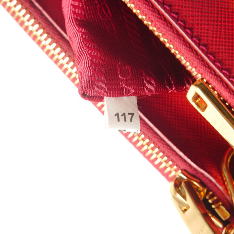 PRADA Saffiano Leather 2WAY Galleria Shoulder Bag Red WS27241