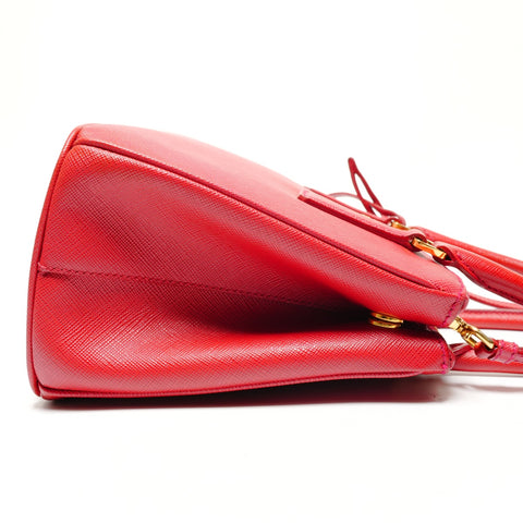 PRADA Saffiano Leather 2WAY Galleria Shoulder Bag Red WS27241