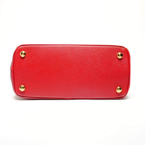 PRADA Saffiano Leather 2WAY Galleria Shoulder Bag Red WS27241