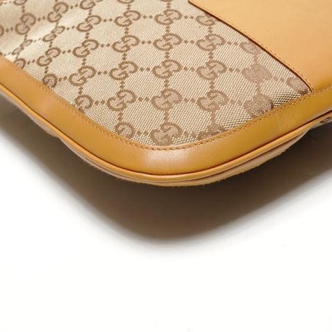 GUCCI GG canvas horsebit Shoulder Bag beige WS27246