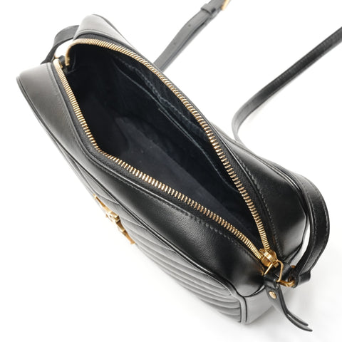 YVES SAINT LAURENT Lou camera bag with YSL logo Shoulder Bag black WS27251
