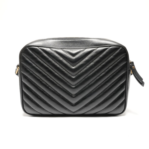 YVES SAINT LAURENT Lou camera bag with YSL logo Shoulder Bag black WS27251