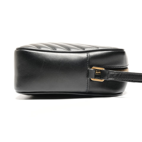 YVES SAINT LAURENT Lou camera bag with YSL logo Shoulder Bag black WS27251