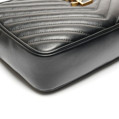 YVES SAINT LAURENT Lou camera bag with YSL logo Shoulder Bag black WS27251