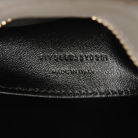 YVES SAINT LAURENT YSL Logo Baby Cabas 2way Shoulder Bag gray WS27252