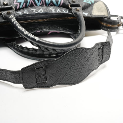 BALENCIAGA Graffiti City 2WAY Shoulder Bag black WS27254