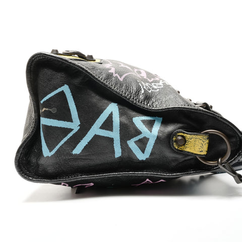 BALENCIAGA Graffiti City 2WAY Shoulder Bag black WS27254