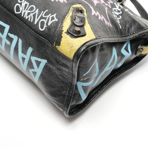 BALENCIAGA Graffiti City 2WAY Shoulder Bag black WS27254