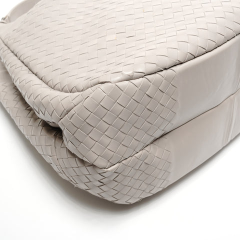 BOTTEGAVENETA INTRECCIATO Campana Shoulder Bag gray WS27258