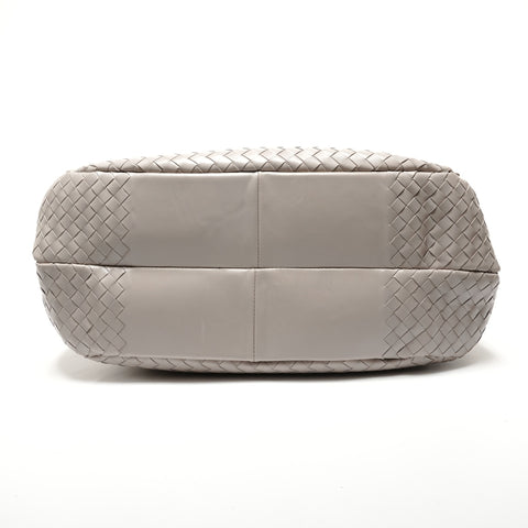 BOTTEGAVENETA INTRECCIATO Campana Shoulder Bag gray WS27258