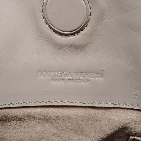 BOTTEGAVENETA INTRECCIATO Campana Shoulder Bag gray WS27258