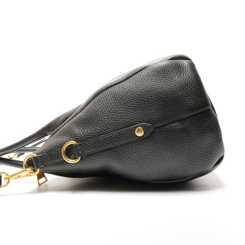 PRADA Vitello Dyno 2WAY logo Handbag black WS27261