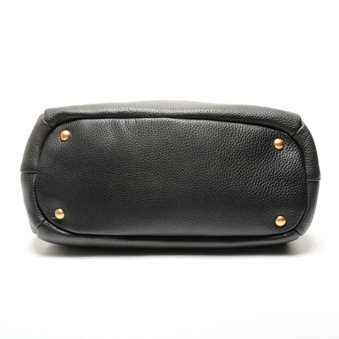 PRADA Vitello Dyno 2WAY logo Handbag black WS27261