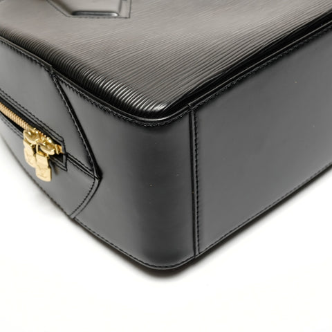 LOUIS VUITTON 2001 Epi Sablon Handbag black WS27262