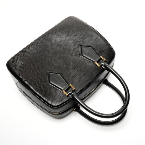 LOUIS VUITTON 2001 Epi Sablon Handbag black WS27262