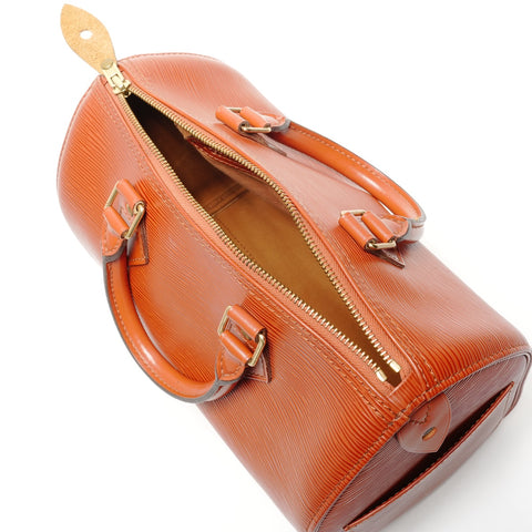 LOUIS VUITTON 1995 Speedy 25 Epi Handbag Brown WS27263
