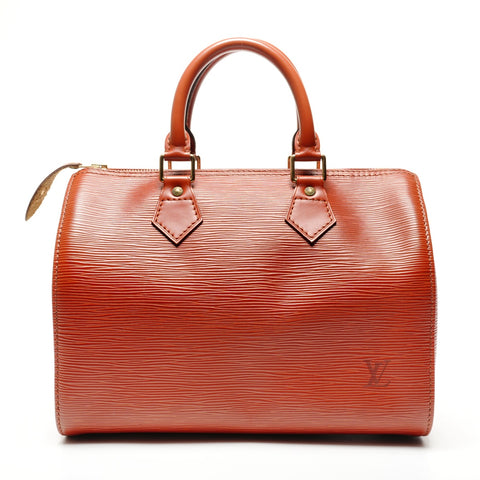 LOUIS VUITTON 1995 Speedy 25 Epi Handbag Brown WS27263
