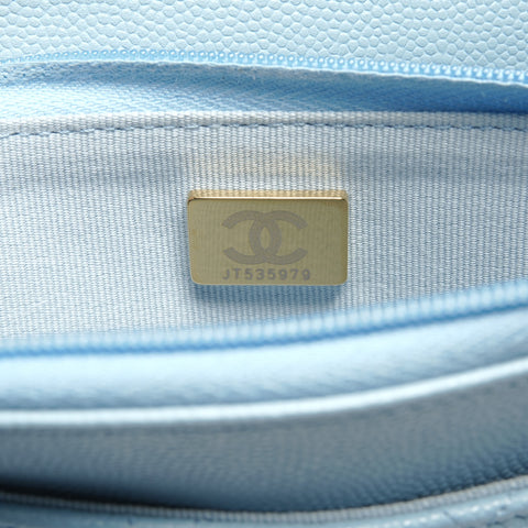 CHANEL Matrasse Chain wallet Shoulder Bag blue WS27267