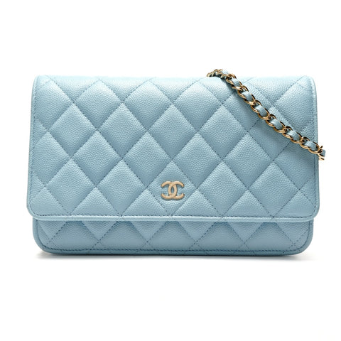 CHANEL Matrasse Chain wallet Shoulder Bag blue WS27267