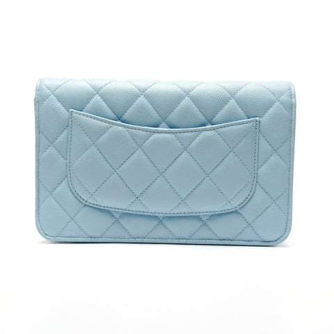CHANEL Matrasse Chain wallet Shoulder Bag blue WS27267