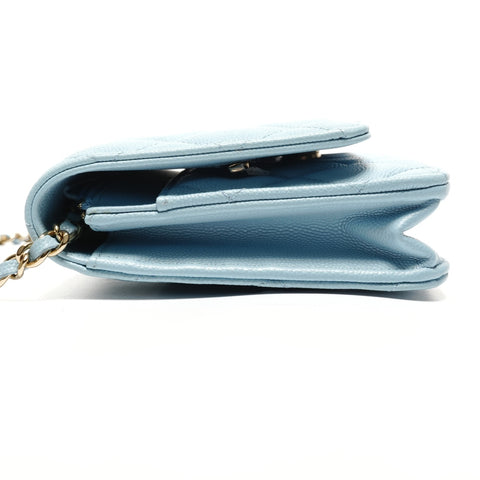 CHANEL Matrasse Chain wallet Shoulder Bag blue WS27267