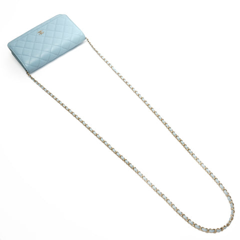 CHANEL Matrasse Chain wallet Shoulder Bag blue WS27267