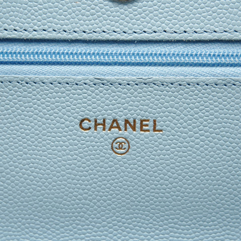CHANEL Matrasse Chain wallet Shoulder Bag blue WS27267