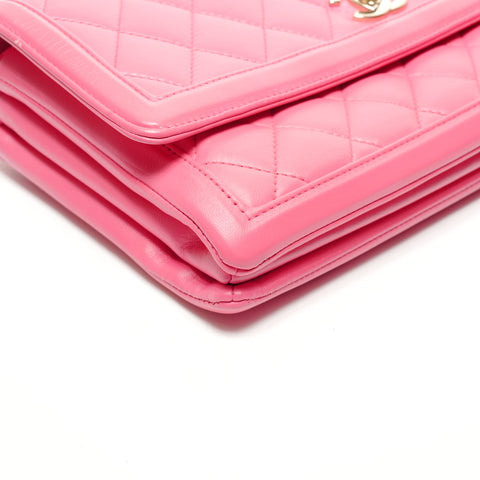 CHANEL No. 22 Matelasse Chain Shoulder Bag pink WS27268