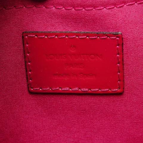 LOUIS VUITTON 2015 Vernis Montaigne BB Handbag Red WS27270
