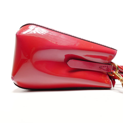 LOUIS VUITTON 2015 Vernis Montaigne BB Handbag Red WS27270