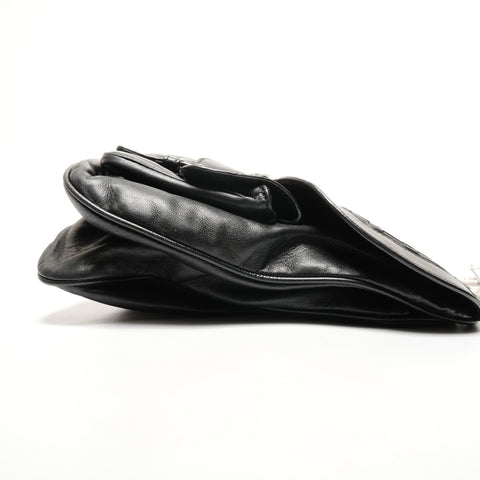 Christian Dior Gaucho Leather Shoulder Bag black WS27271
