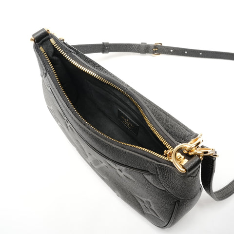 LOUIS VUITTON Monogram Empreinte Bagatelle NM Shoulder Bag black WS27274