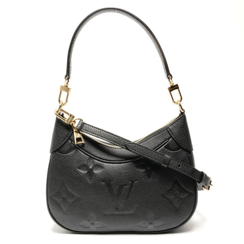LOUIS VUITTON Monogram Empreinte Bagatelle NM Shoulder Bag black WS27274