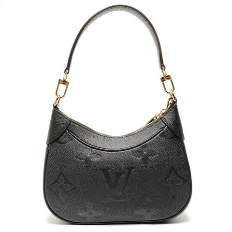 LOUIS VUITTON Monogram Empreinte Bagatelle NM Shoulder Bag black WS27274