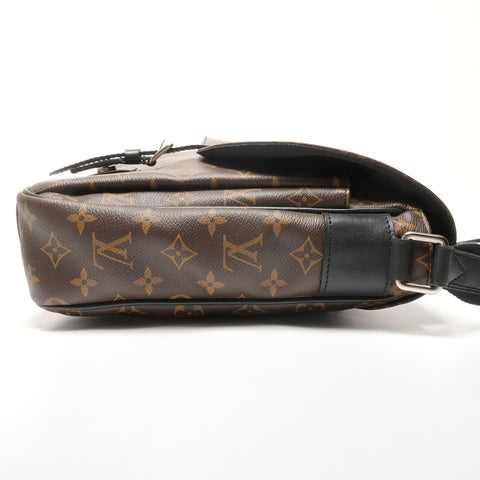 LOUIS VUITTON 2016 Monogram Macassar Christopher Messenger Shoulder Bag Brown WS27276