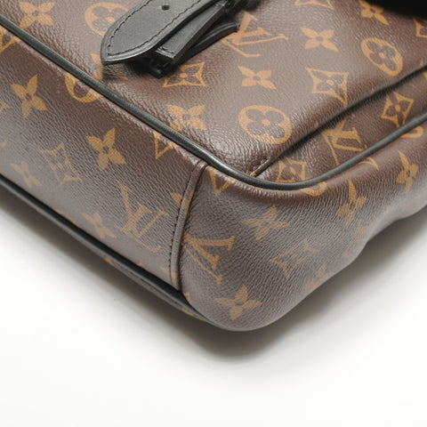 LOUIS VUITTON 2016 Monogram Macassar Christopher Messenger Shoulder Bag Brown WS27276
