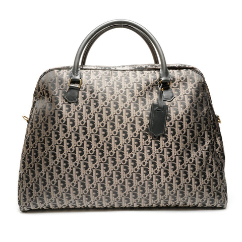 Christian Dior Canvas Trotter Oblique Boston bag black WS27279