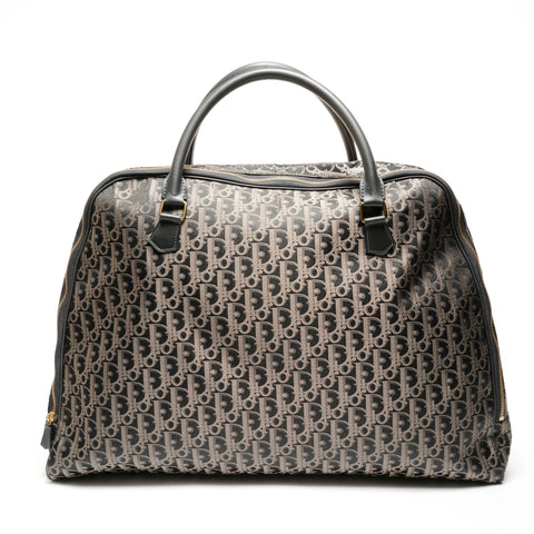 Christian Dior Canvas Trotter Oblique Boston bag black WS27279